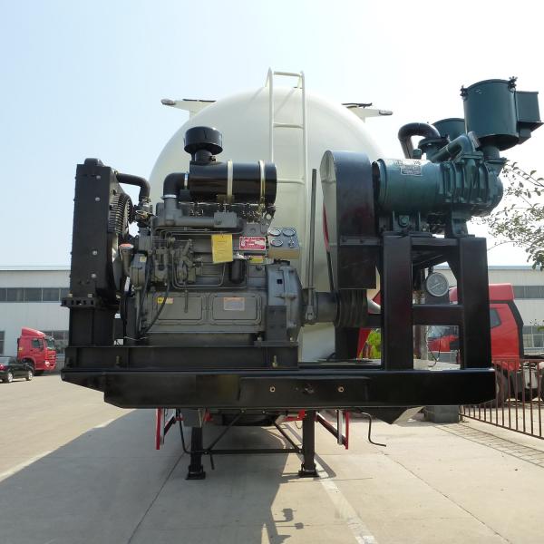 Aluminum Bulk Cement Powder Trailer 3 Axles 30cbm 50cbm Fuel Tanker Semi Trailer