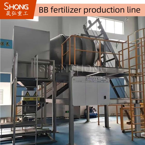22kw BB Fertilizer Production Line Fertilizer Blending Equipment PLC Control