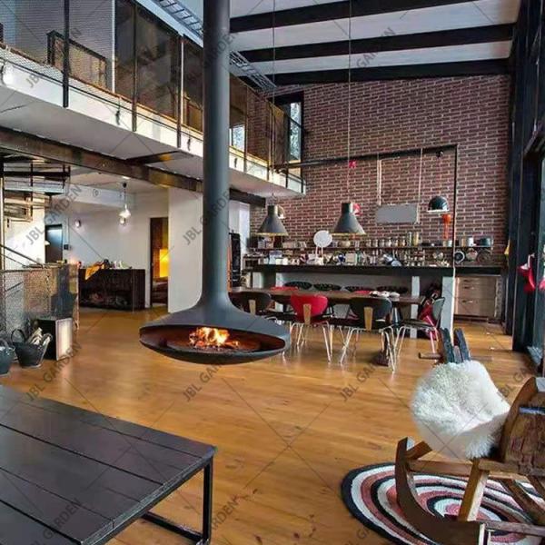 Carbon Steel Wood Burning Fire Pits Hanging Suspended Ceiling