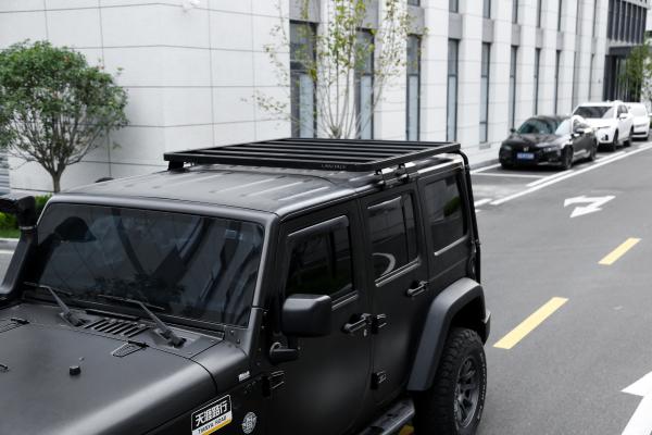 Customized Aluminum Alloy Roof Rack Luggage Bracket Gear Platform for Jeep Wrangler JK
