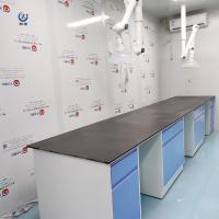 Estação de Trabalho de Laboratório Moderna Banco Montado na Parede Ilha Countertop Para Teste