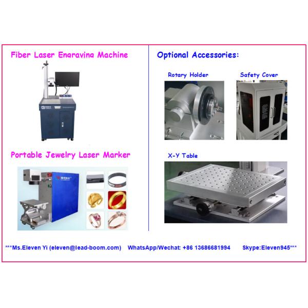 Laser Dog Tag Fiber Laser Engraving Machine For Brass Copper / Aluminium