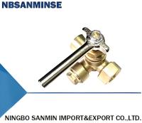 Versatile Copper Three Way Valve For 1/2