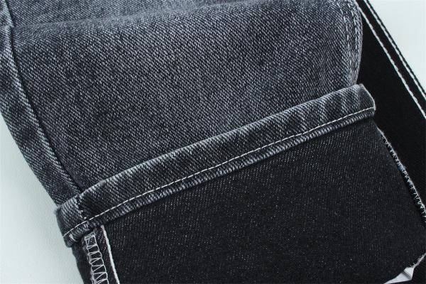 13.5 oz tecido pesado de denim para o trabalho do homem usar jeans traseiro preto