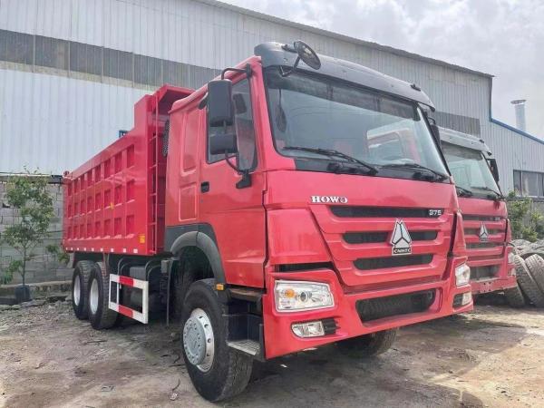 HOWO 375 Used Dump Truck 40 Tonnes Towing Capacity For Construction