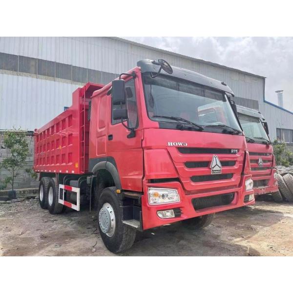 HOWO 375 Used Dump Truck 40 Tonnes Towing Capacity For Construction