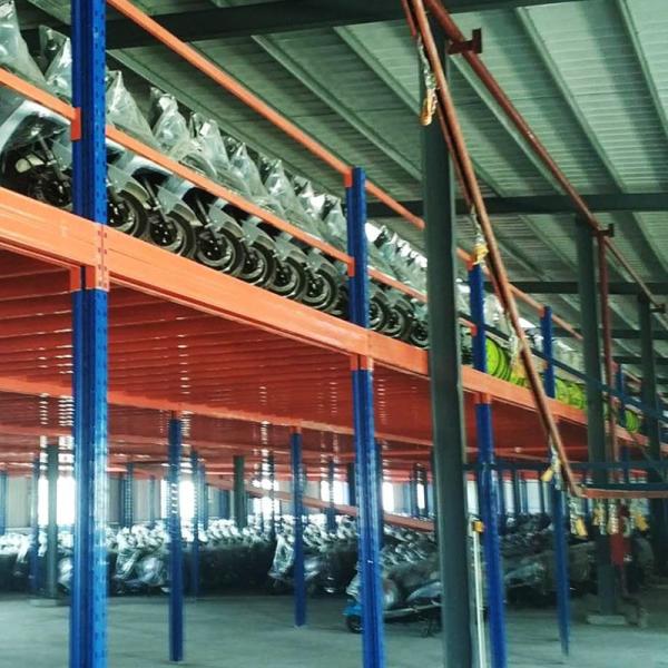 3-4 Multi Layer Storage Mezzanine Platforms 2.5T Steel Frame Mezzanine Rack