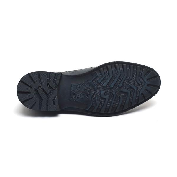 Logo Customized Slip em sapatas de couro respiráveis dos homens