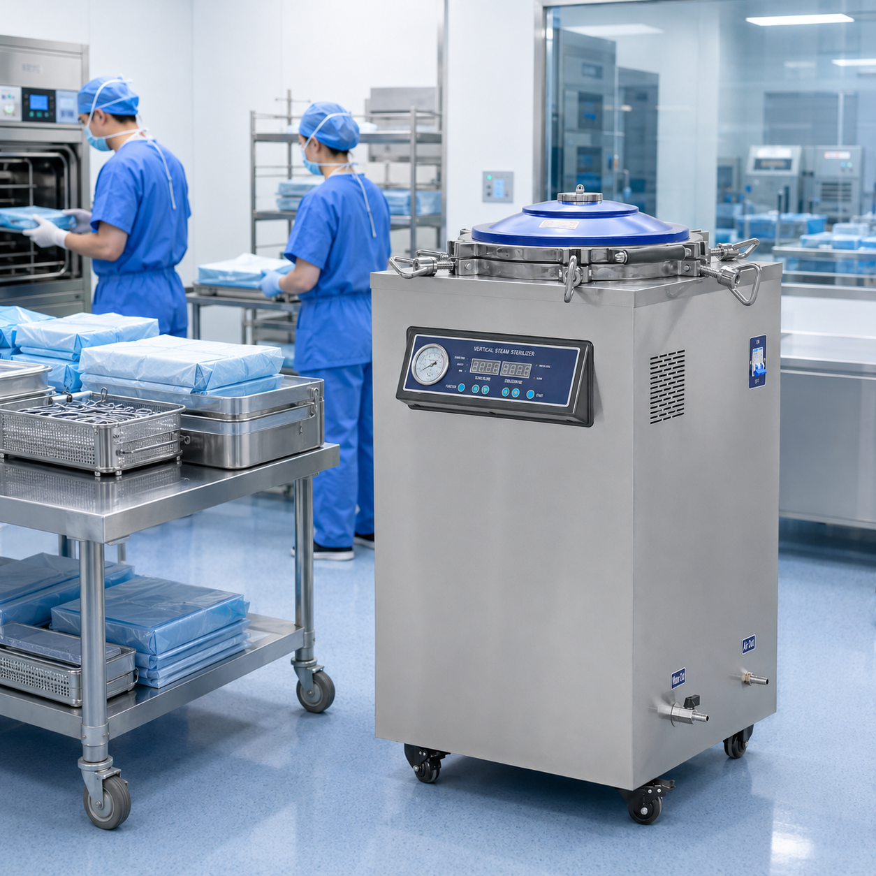 Vertical Steam Autoclave Sterilizer DGLS-B 50L Stainless Steel Lab Sterilization Equipment with Digital Automatic Control