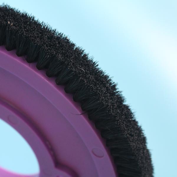 Les pièces standard de machine d'Ilsung Stenter balayent les cheveux en nylon de noir de roue