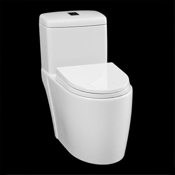 Floor High Quality S-Trap 300mm Ceramic Sanitary Ware Siphonic One Piece Toilet with Dual Flush