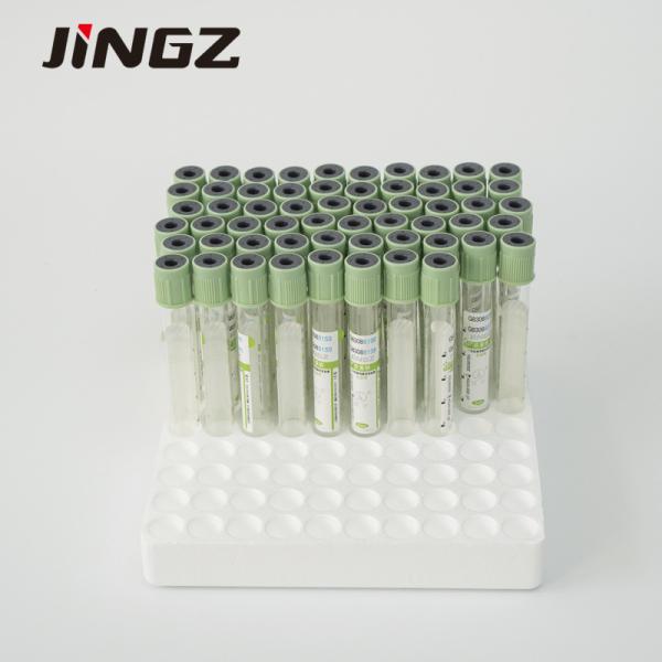 ISO9001 Light Green Cap Blood Sample Collection Tube 13×75mm