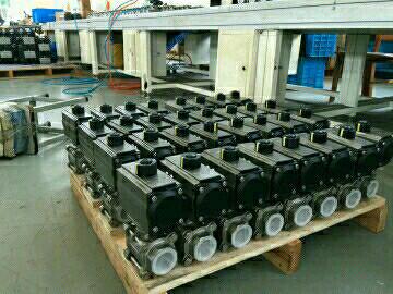 Pneumatic Actuator  90 degree control  ball valves
