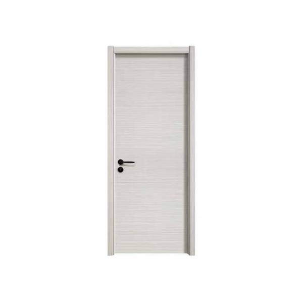 Sound Insulation MDF Wooden Door 43mm Thick PVC Interior Doors With Frames