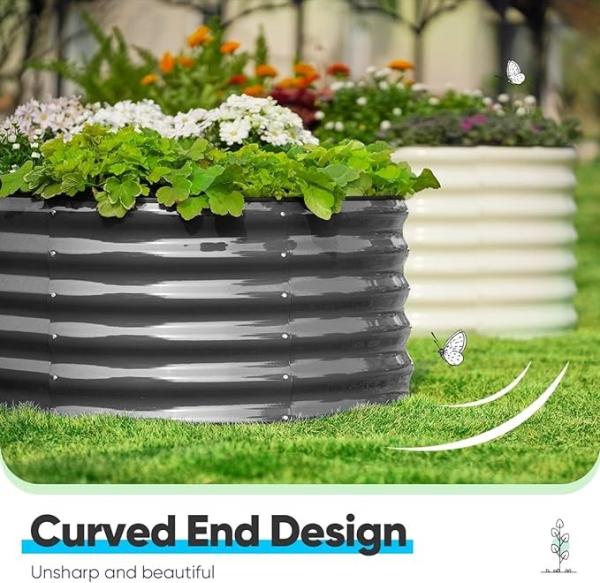 Modular Aluzinc Galvanized Metal Garden Boxes For Vegetable Flower Herb