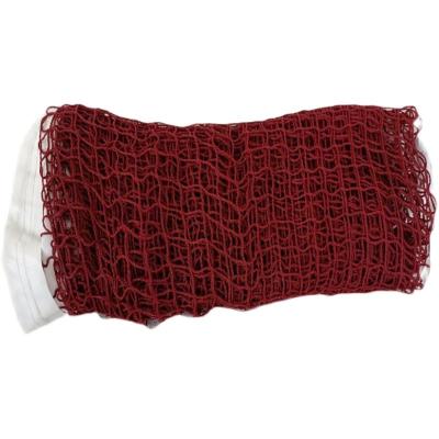 Nylon Twined Replacement Badminton Net Set Red White With Polyester Rope