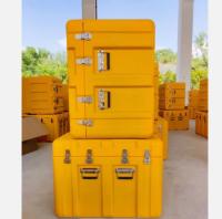 Caixa de armazenamento de grande volume amarelo Roto moldado Caixa de conversão de rotoplástico Molde de alumínio