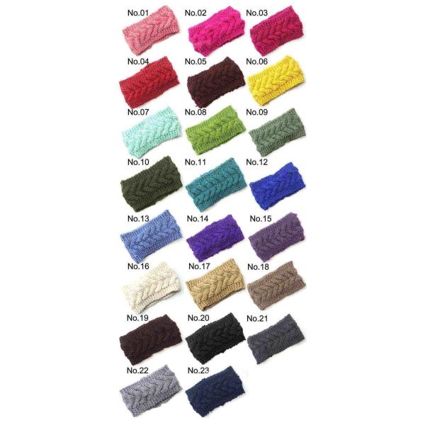 Women's Girl's Crochet Headband Knit hairband Flower Winter Ear Warmer Headwrap