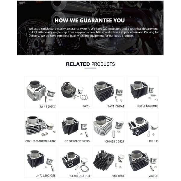 Water Cooled Motorcycle Piston Kits C50C GK4 0.75 ISO9001 Certificated