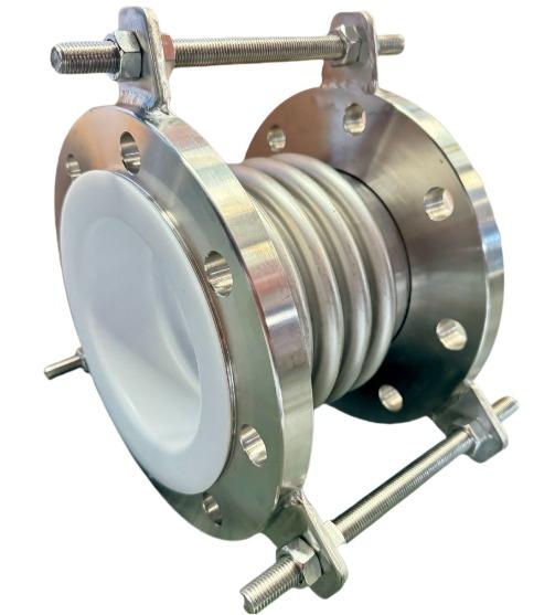PTFE Lined Expansion Bellows with JIS 10K Flange Standard