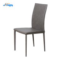 Cadeira lateral de couro contemporânea personalizada para sala de jantar Dc-7511