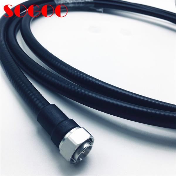 4,3-10 Macho para 4,3-10 Macho 1/2 Superflex RF Cabo Alimentador / Cabo Corrugado Baixo PIM Microondas Coaxial