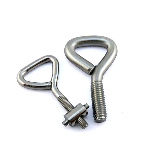 Fecho de olho de aço inoxidável revestido com zinco comprimento 180 mm com nozes de borboleta