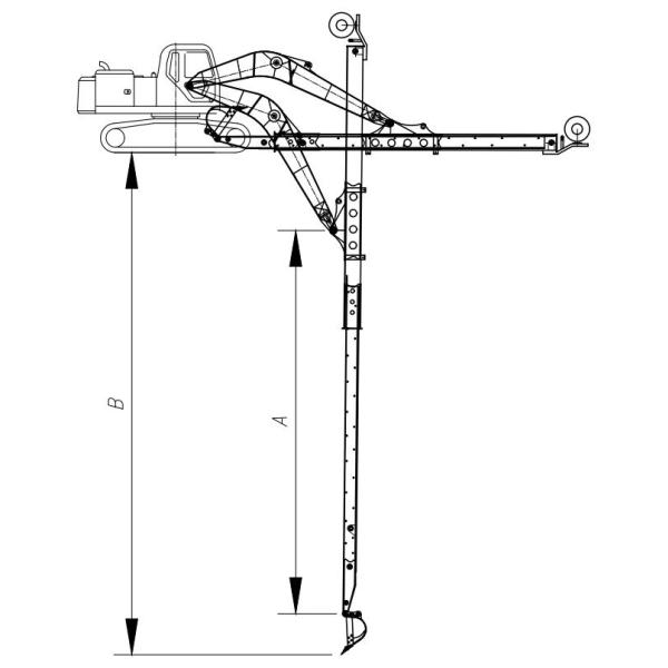 CE Certified Telescopic Excavator Boom Arm for 1-50T Excavators
