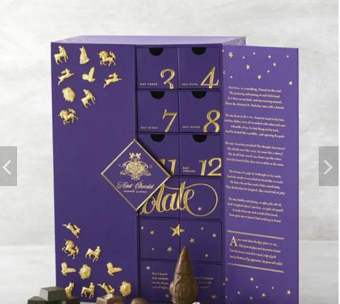 Wholesale Custom Christmas Calendar Box Cosmetic Cardboard Drawer Gift Box