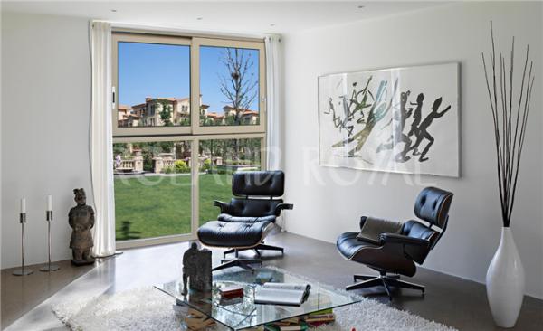Alumínio Windows deslizante dos apartamentos das casas de campo com vitrificação moderada 6mm
