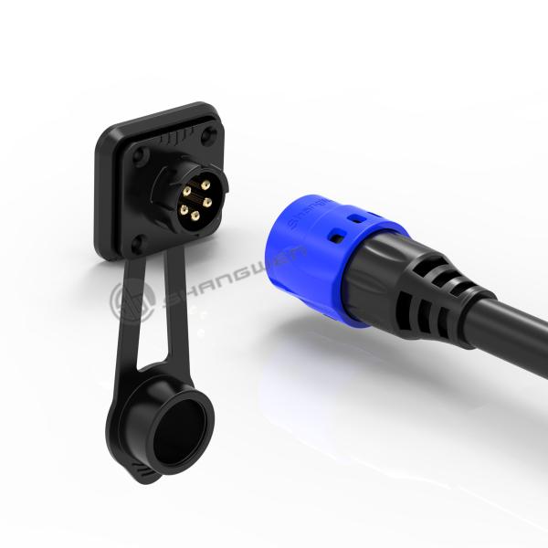 M19 Power Connector IP67 Самозаключающийся Промышленный 5-прикольный женский соединитель
