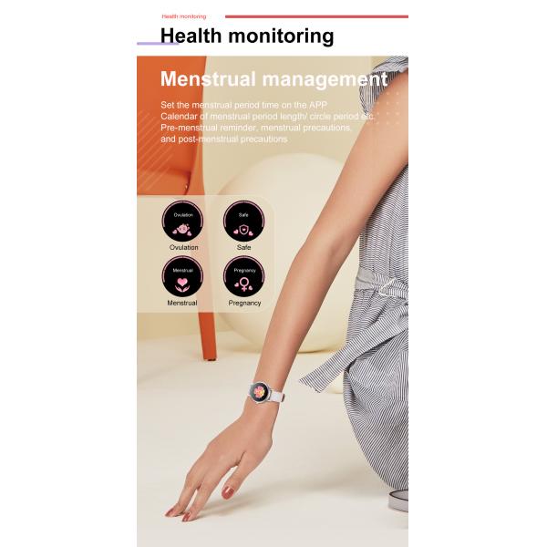 Умный дозор 2020 спорта отслежывателя фитнеса Smartwatch тарифа сердца ECG женщин 1.09-Inch дозора DT66 полный делает водостойким для IOS Xia