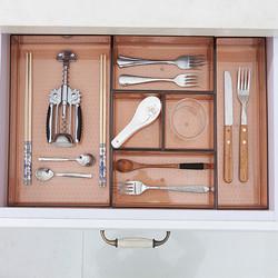 10x10 Clear Kitchen Drawer Organizer Plastic Storage Organizer For Cabinet
