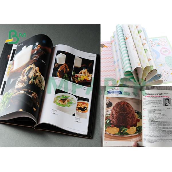 64gsm LWC White Lightweight Coating Paper 756mm Printed Magazine Advertising