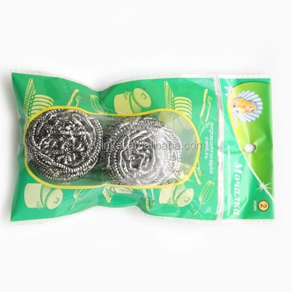 25G*2pcs Kitchen Scrubber and Pot Cleaning Stainless Steel Wire Scourer Metal Scouring Cleaning Ball
