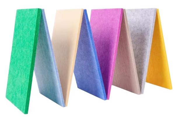 Sound Absorbing Fire-proof Acoustic Panel CE Certificate Wall Ceiling Polyestercolorful PET Acoustic Panel With Low Price