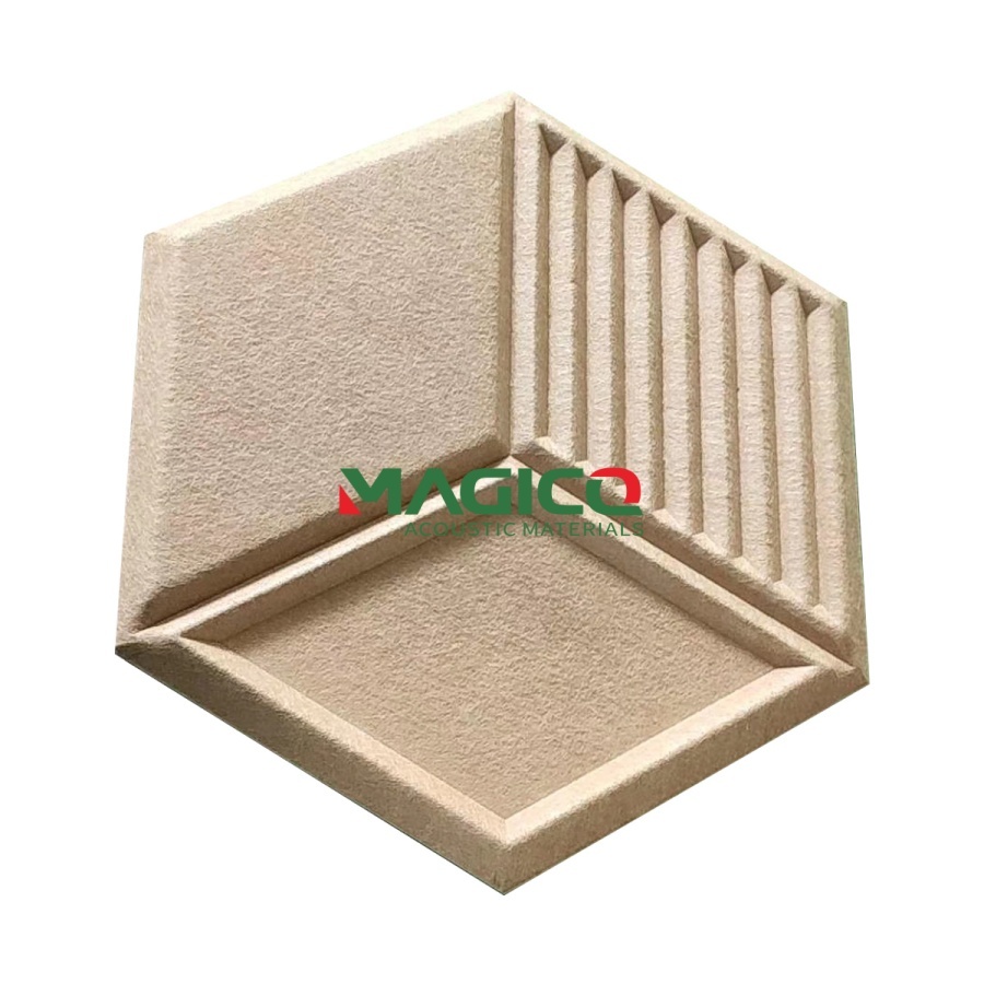 Sound Absorbing Polyester Fiber Acoustic Panel Designed To Enhance Acoustic Comfort In Open Office 