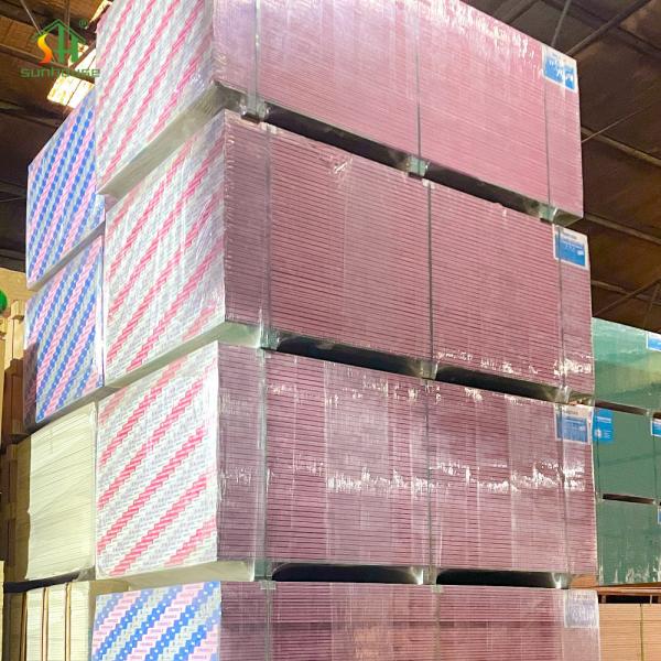 Direct Sales Drywall Fire Resistant Gypsum Board 9.5Mm/10.5Mm/12Mm 1200X2400Mm Plasterboard Partition
