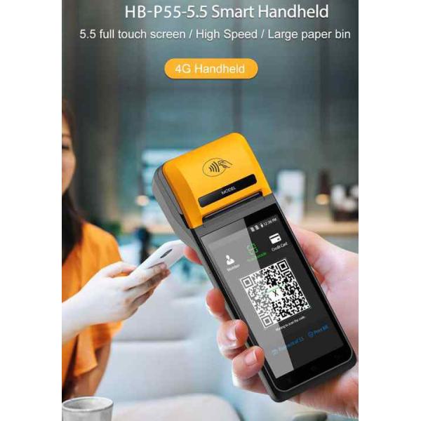 Front Camera 500 Million Pixels Desktop Android POS Terminal For Catering Retail Store And Transportation Needs