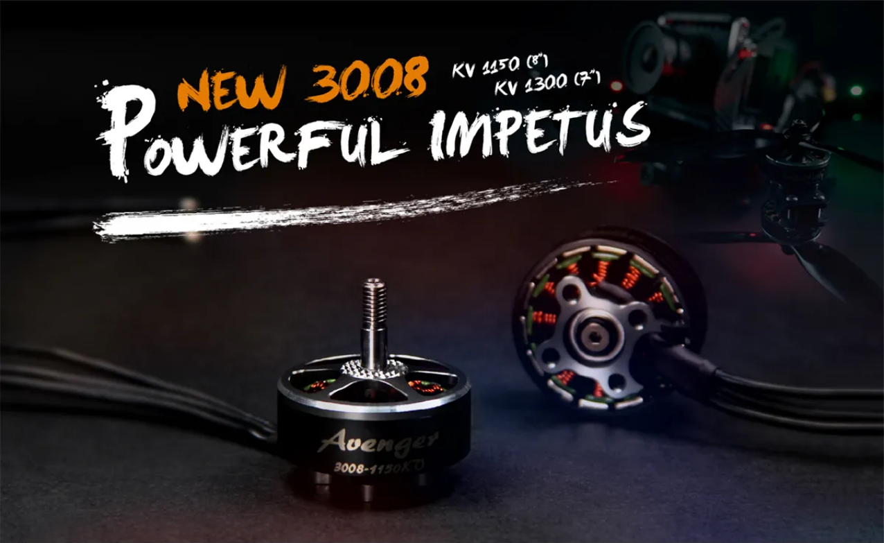 Brotherhobby Avenger 3008 1150KV 1300 1500 1900 6S 7-8 Inch Engine Drone Propeller Brushless Motor For RC FPV Racing