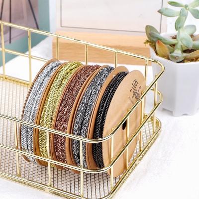 2023 Supply Gift Wrapping Support 7 Days Sample Order Lead Time Woven Herringbone Ribbon