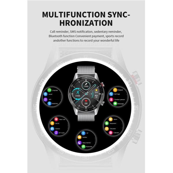 Smartwatch Ip68 звонка экрана BTE L13 SK7 1.3inch делает водостойким