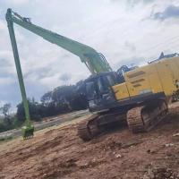 Arme de rampe à longue portée personnalisée de 28 m pour le dragage de démolition de la pelleteuse Kobelco SK480
