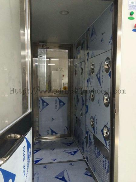 Double Person Clean Room Equipment Interlock Air Shower Automatic Open