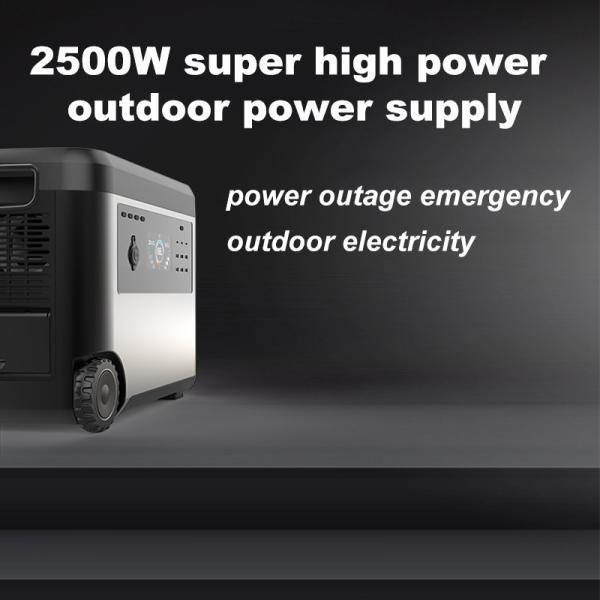 220 Volt Travel EU Plug OEM Portable Power Station for Car / Camping 2000W Portable LiFePO4 Solar EU 2000W Powerstation