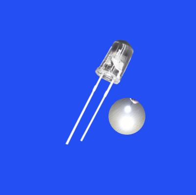 LED intermitente 5mm 0.5Hz 1/2 Ciclo de Função Branco 12000K 9000mcd Lente clara Dip LED intermitente