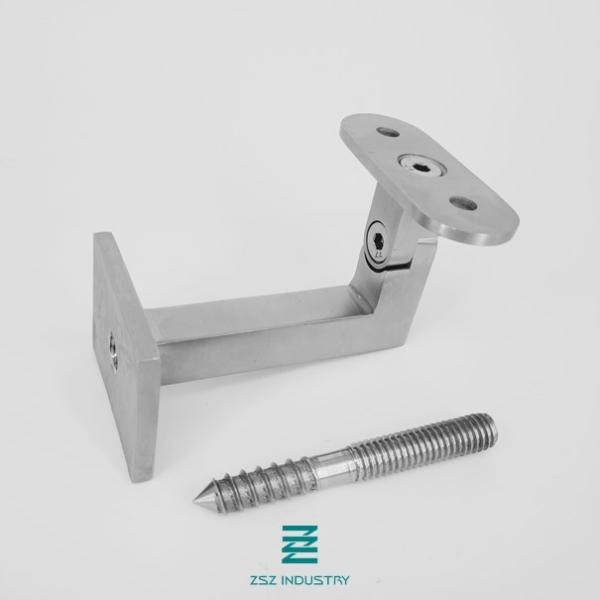 Indoor Outdoor Stair Rail Brackets SS Handrail Guardrail Design High Strength