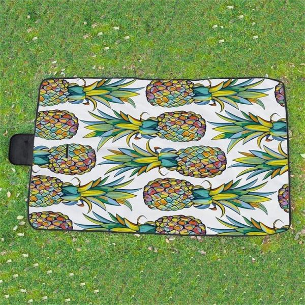 Camping Picnic Mat, Beach Blanket 78''×81'' 4-7 Adults Oversized Lightweight Waterproof Sandproof Large Picnic Mat
