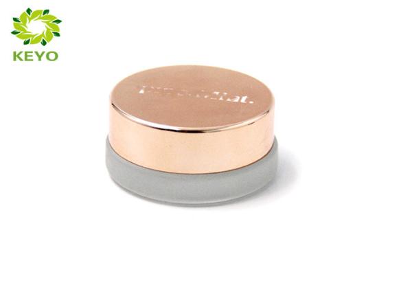 Mini Frosted Glass Cosmetic Cream Jar 3ml 5ml 10ml For Skin Care Lotion / Eye Cream