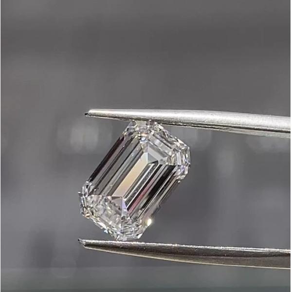 Emerald Cut Lab Grown Triple Excellent Diamond 3EX Loose Lab Made Diamonds IGI Certified